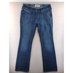 Ariat Jeans Womens 20R REAL Denim Mid Rise Spitfire Boot Cut Riding 32x33"